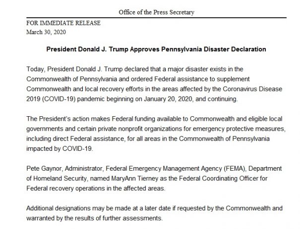 Trump Approves Disaster Declaration Request Wesb B107 5 Fm 1490 Am Wbrr 100 1 The Hero